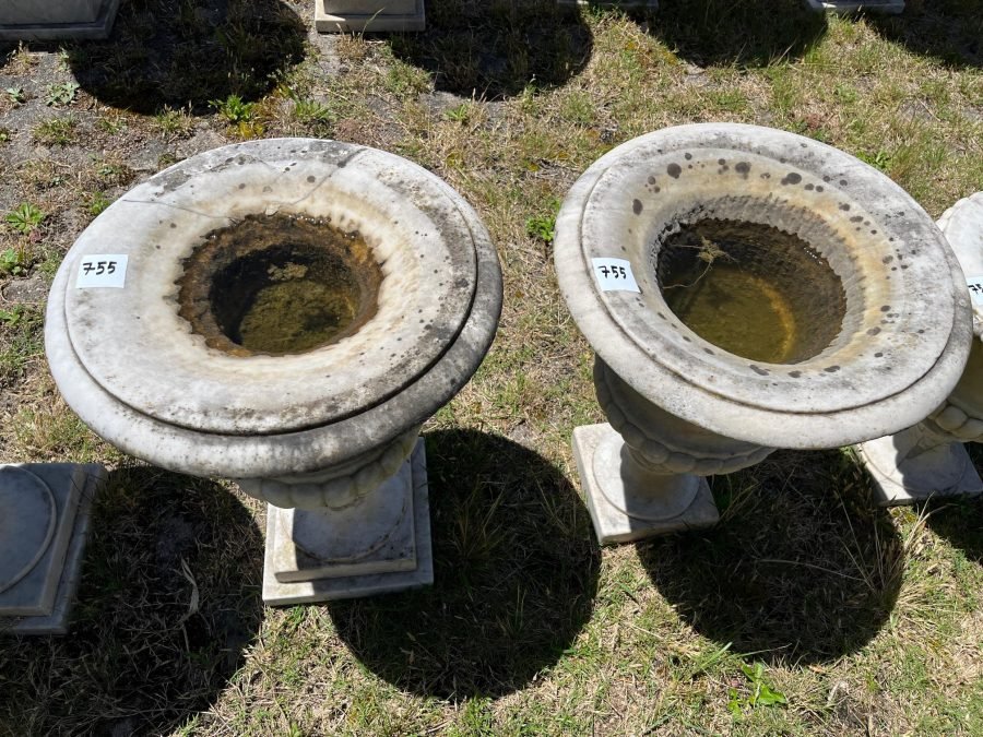 Par de copones en mármol
