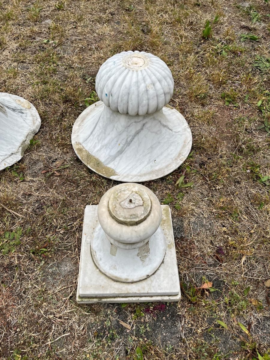 Par de copones en mármol
