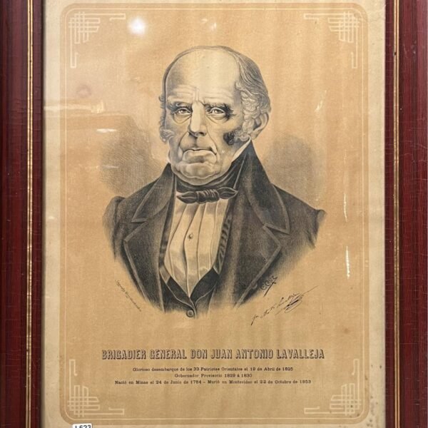 Litografía "Don Juan Antonio Lavalleja."