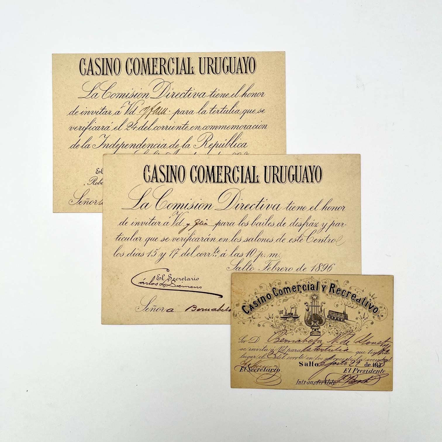 Tres invitaciones