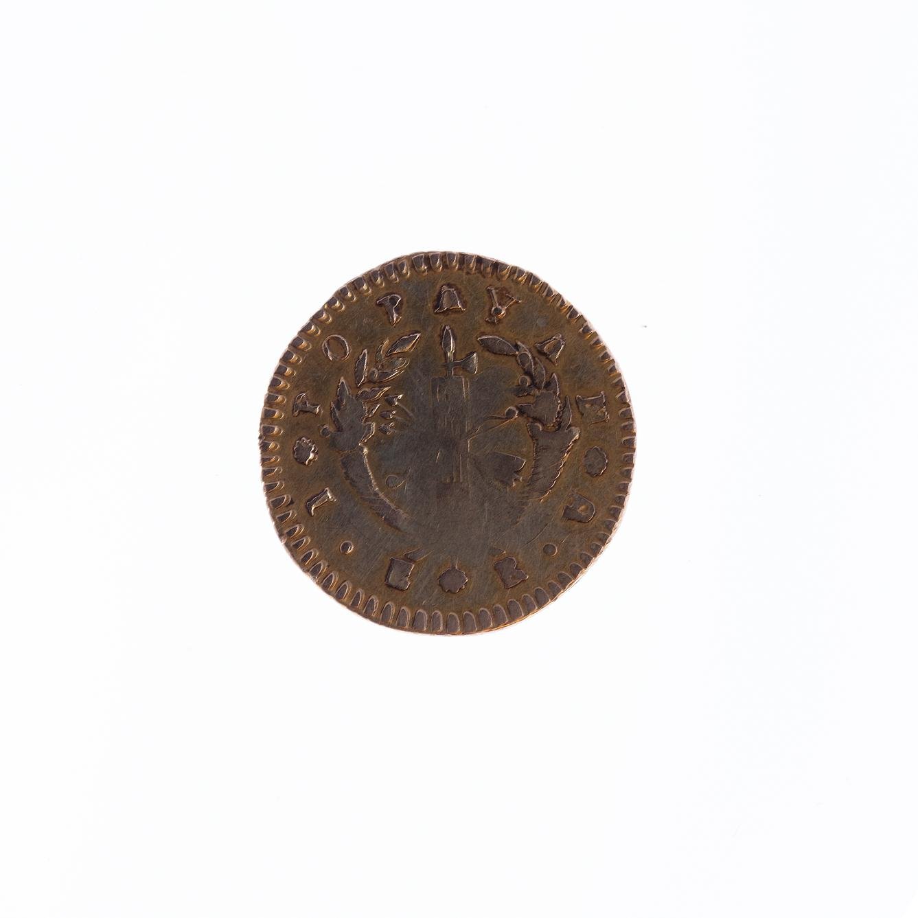 Moneda colombiana en oro, 1825