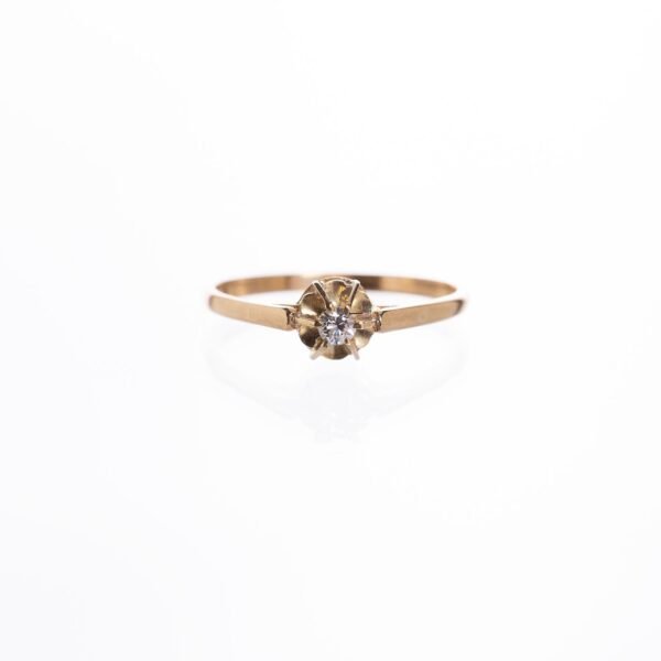 Anillo en oro 18 K con brillante