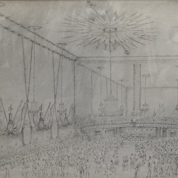 C. A. COATES "Baile a bordo del Hercules ofrecido por el príncipe de Joinville en honor a Pedro II."