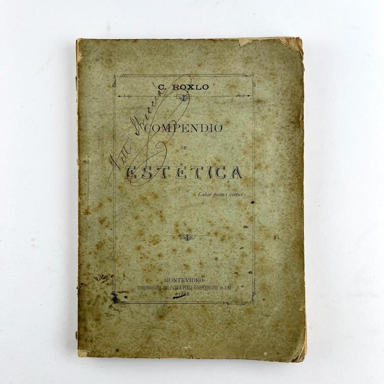 CARLOS ROXLO. Compendio de estética.