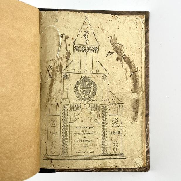 Almanaque de la República Oriental del Uruguay para el año 1845.