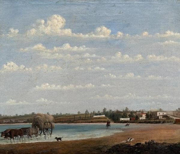 AUTOR NO IDENTIFICADO. Vista de Montevideo desde la Playa Ramírez.