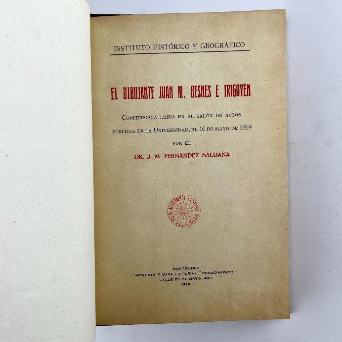 J. M. FERNÁNDEZ SALDAÑA.  
El dibujante Juan M. Besnes e Irigoyen.