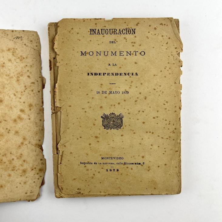 Inauguración del monumento a la Independencia.