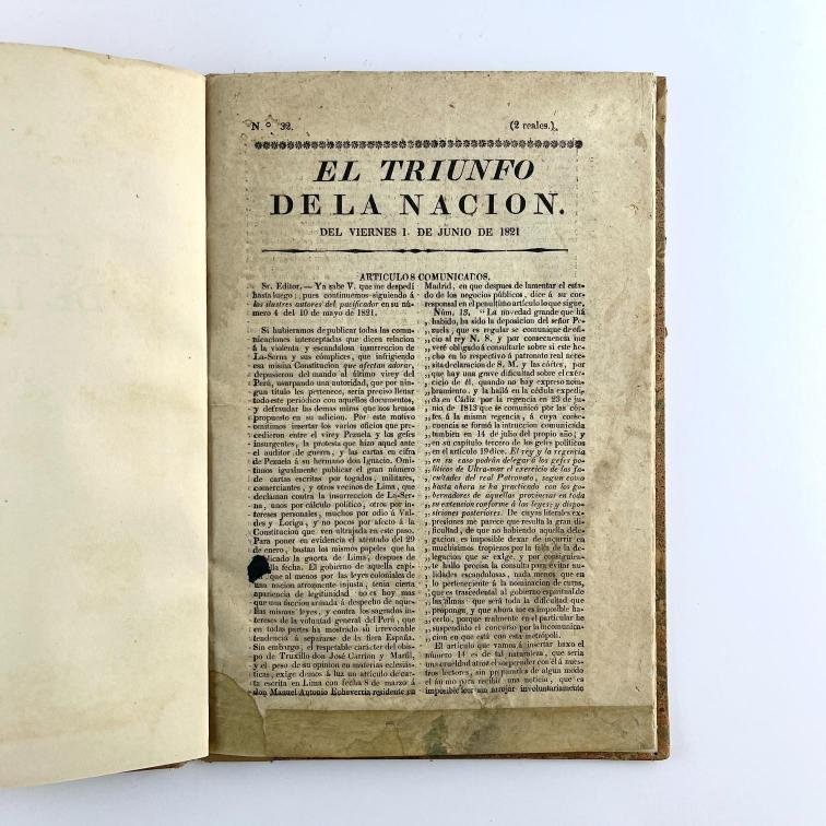 (JOSÉ DE LA SERNA - JOSÉ DE SAN MARTÍN).
El triunfo de la nación.
