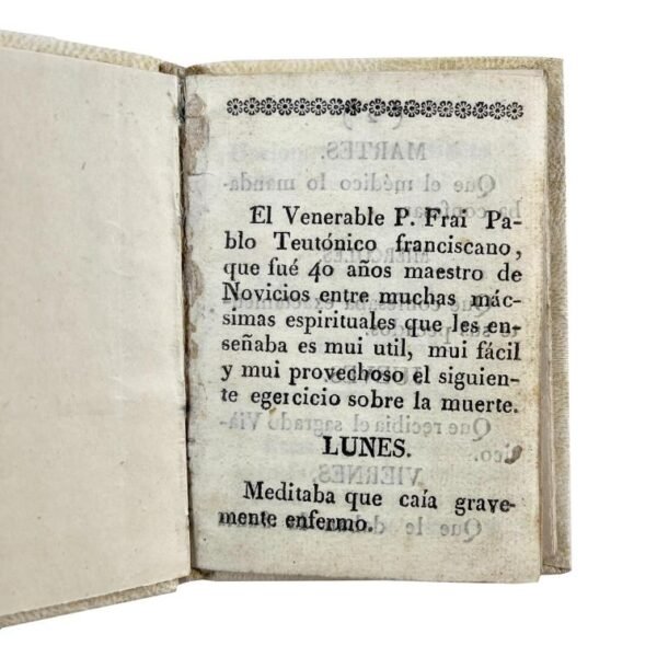 PABLO TEUTÓNICO. P. FRAI. 
Egercicio (sic) sobre la muerte.