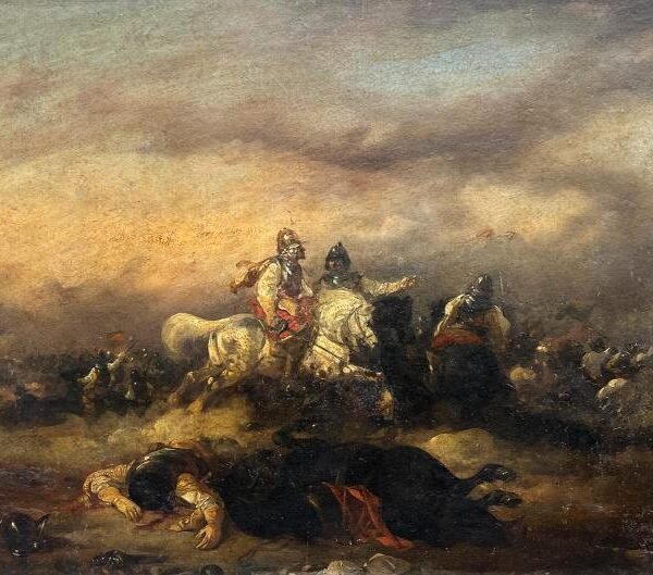 IGNACIO MANZONI. Escena de guerra.