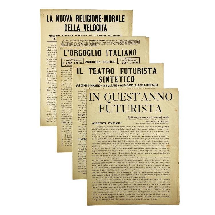 F. T. MARINETTI Y OTROS. Cuatro entregas futuristas.