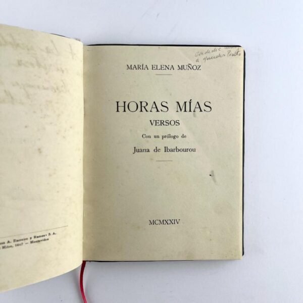 MARÍA ELENA MUÑOZ.
Horas Mías.