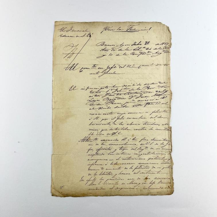 (MANUEL CORVALÁN) A VICENTE GONZÁLEZ.
El descubrimiento de los alevosos traidores (...) M. V. Maza y su hijo.