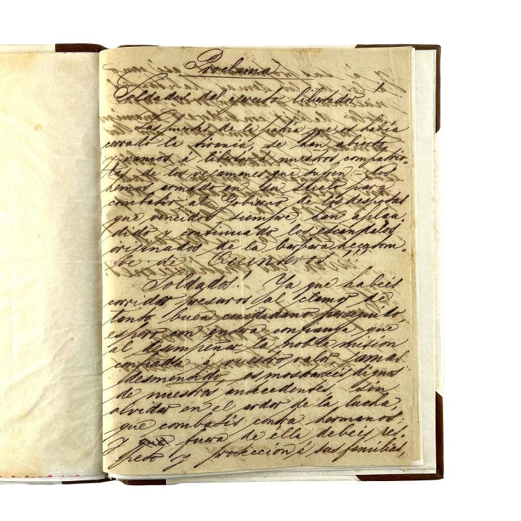 VENANCIO FLORES.
Proclama al Ejército Libertador.