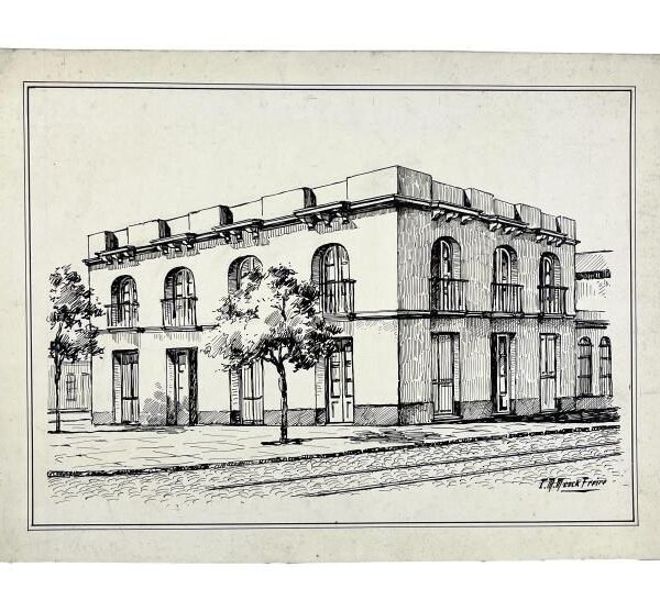 CARLOS MENCK FREIRE. Fachadas montevideanas.