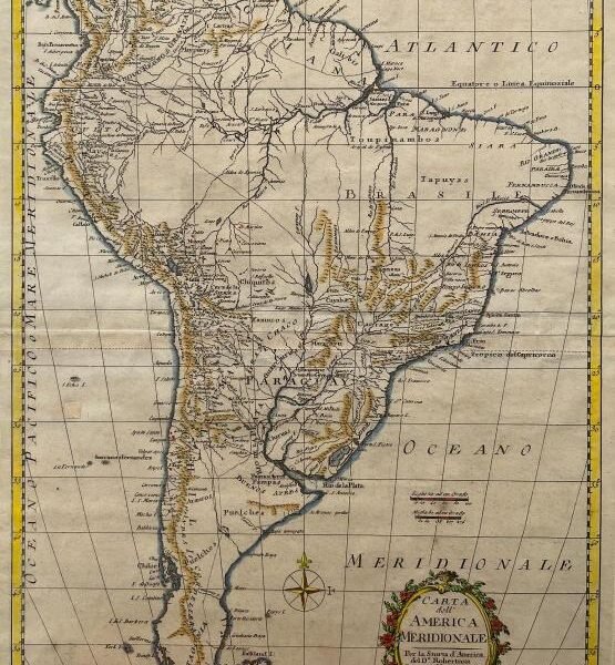 TOMMASO (THOMAS) KITCHIN. Carta dell’America Meridionale.