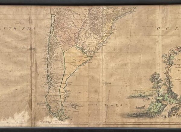 JEAN-BAPTISTE BOURGUIGNON D´ANVILLE; ROBERT SAYER; THOMAS KITCHIN. A map of South America (...)