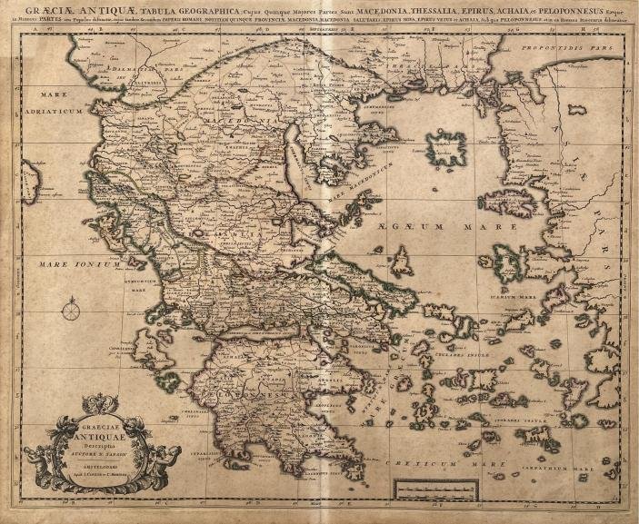 NICOLAS SANSON. Graeciae Antiquae.