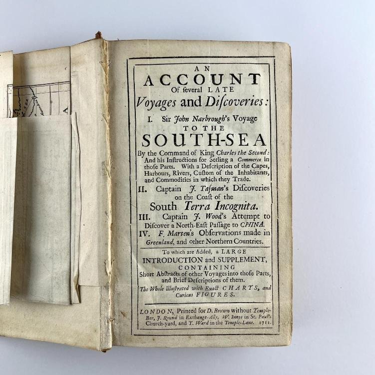 JOHN NARBOROUGH. An Account of several late Voyages and Discoveries: I. Sir John Narbrough’s Voyage to the South-sea.