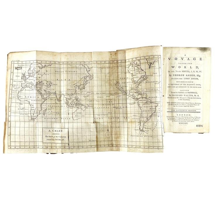 GEORGE ANSON. A voyage round the world, in the years MDCCXL, I, II, III, IV.