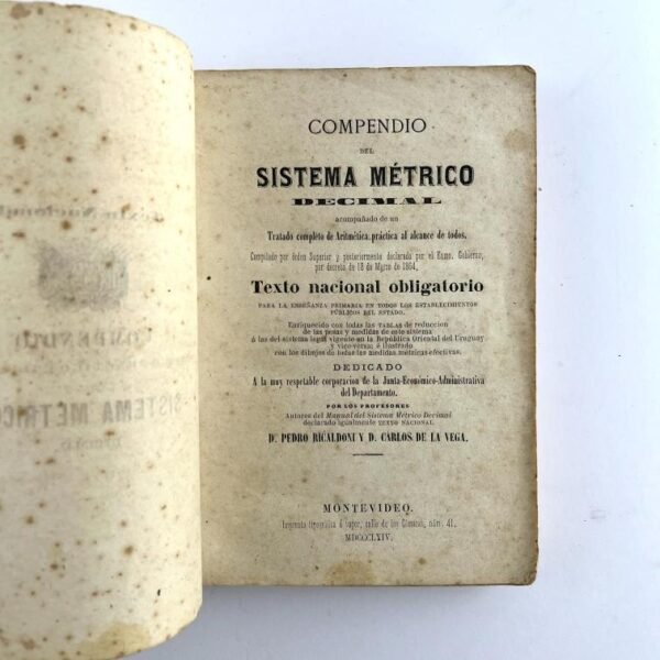 Compendio teórico práctico e ilustrado del sistema métrico decimal.