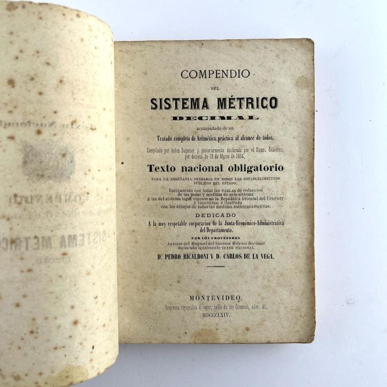 Compendio teórico práctico e ilustrado del sistema métrico decimal.