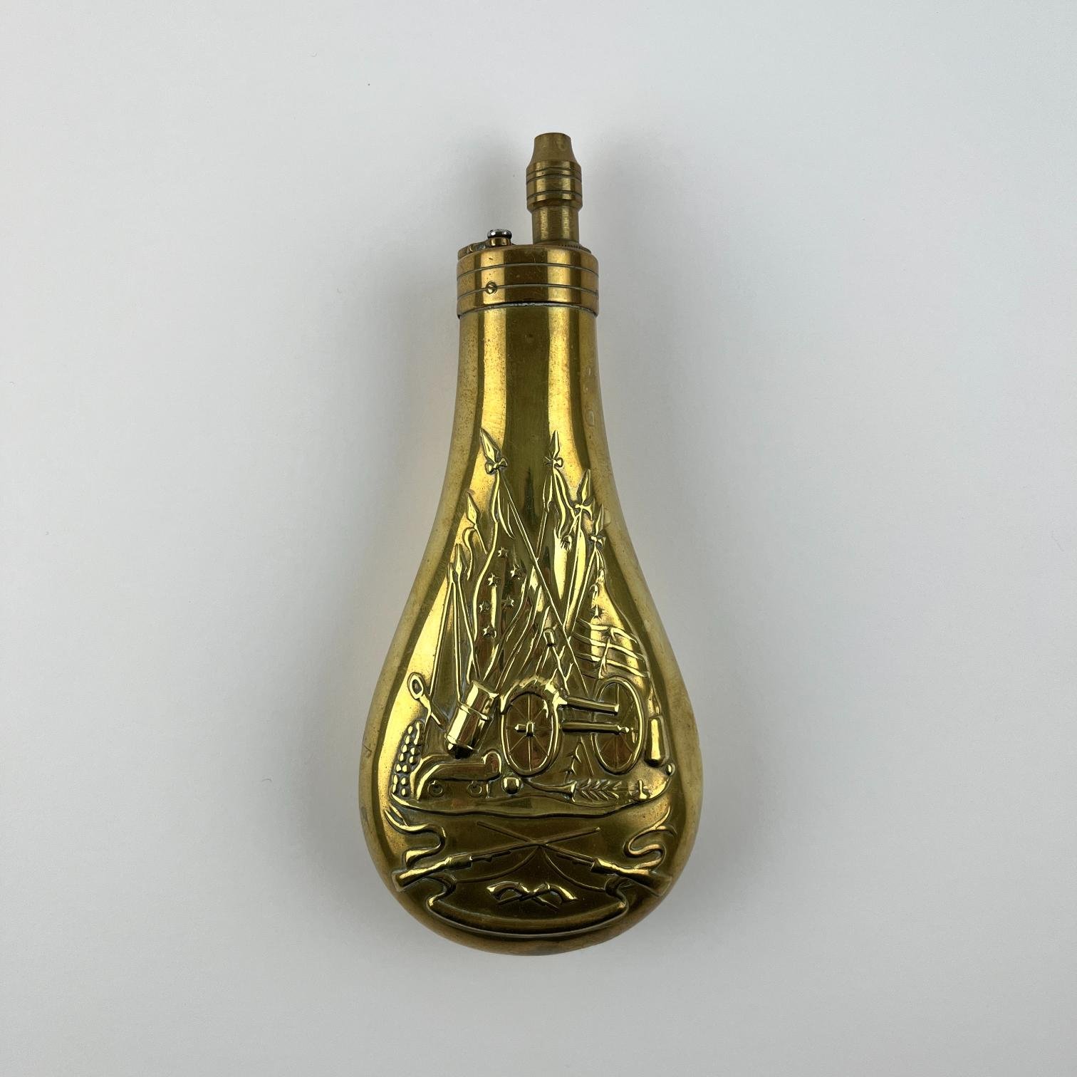 Polvorera en bronce
