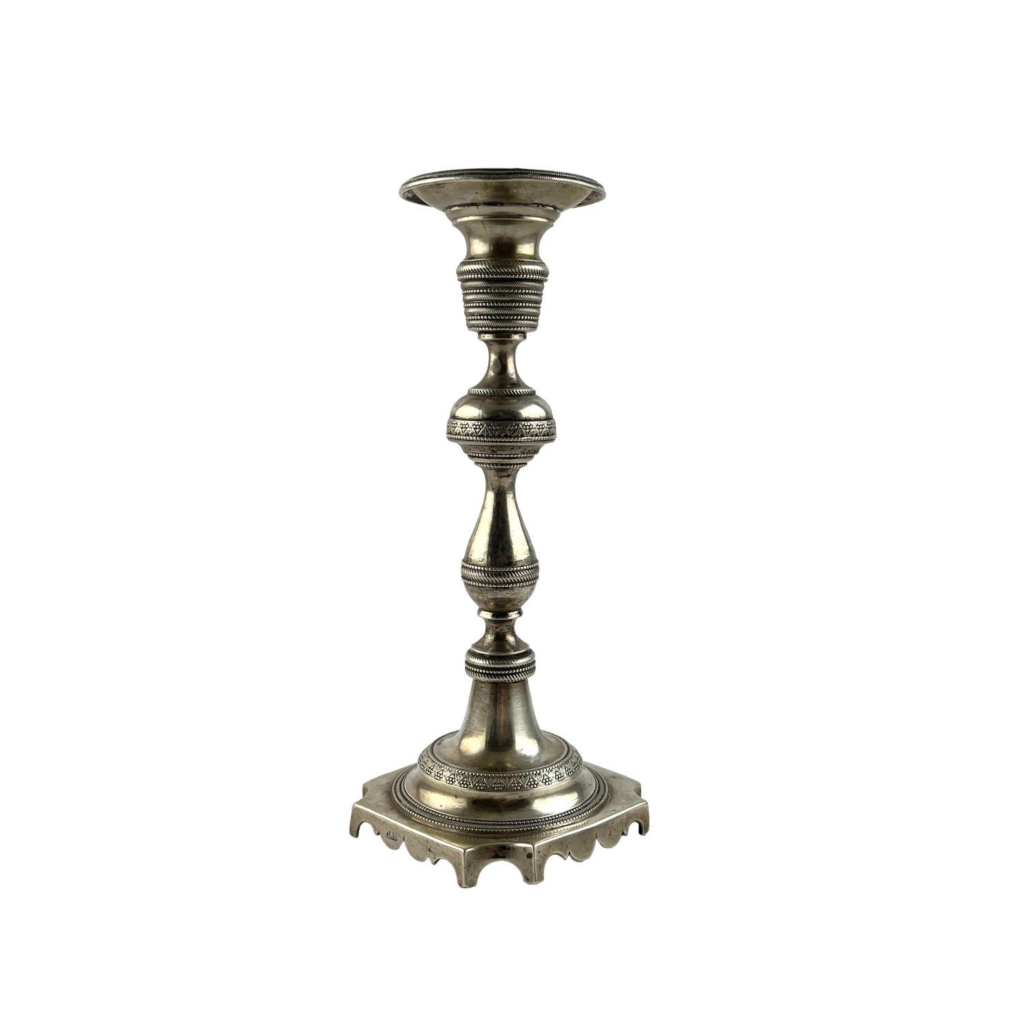 Candelero portugués en plata