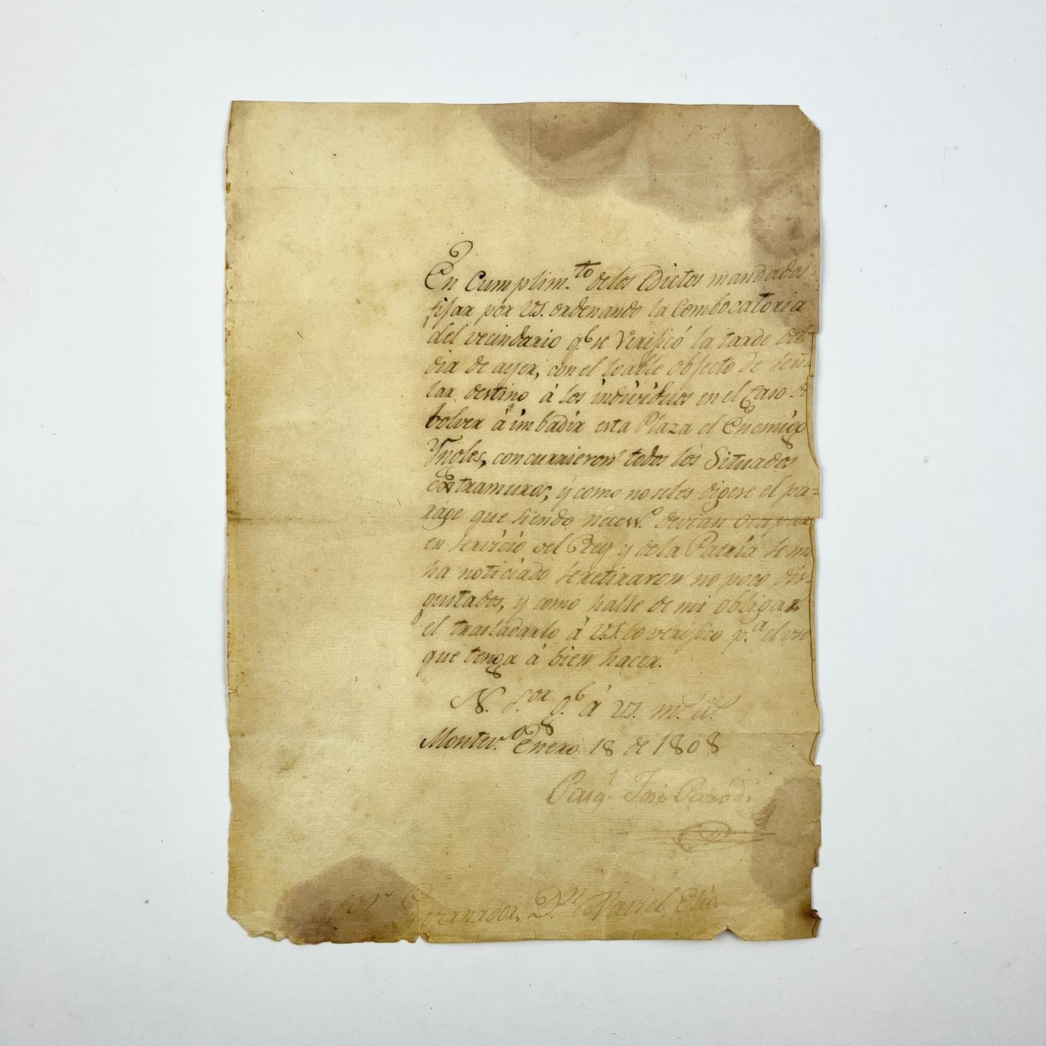Documento virreinal