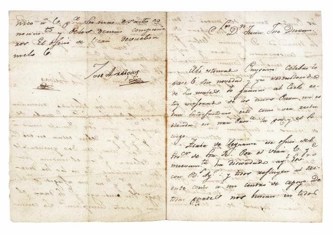 Carta de José Artigas año 1816