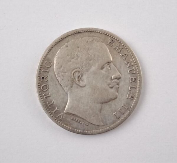 Italia 1902 2 lire de plata