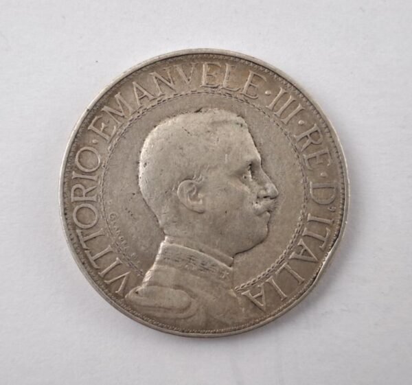 Italia 1910 2 lire de plata