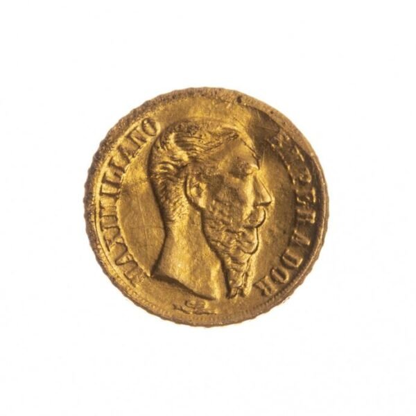 Moneda mexicana en oro