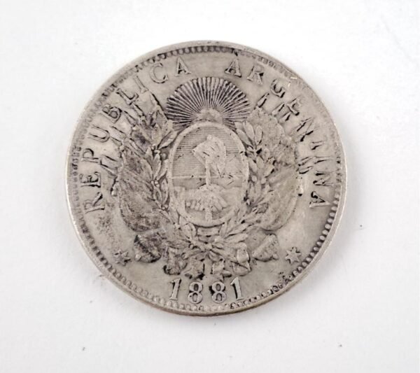 Argentina 1881 1 peso de plata