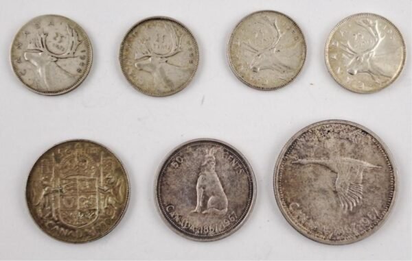 Canada 7 monedas de plata