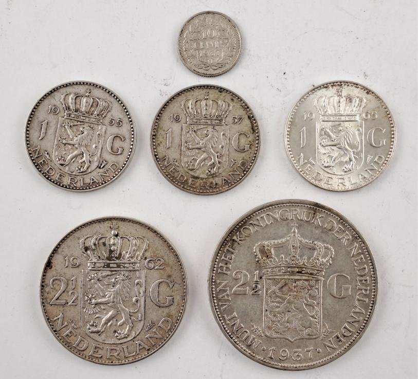 Holanda 6 monedas de plata
