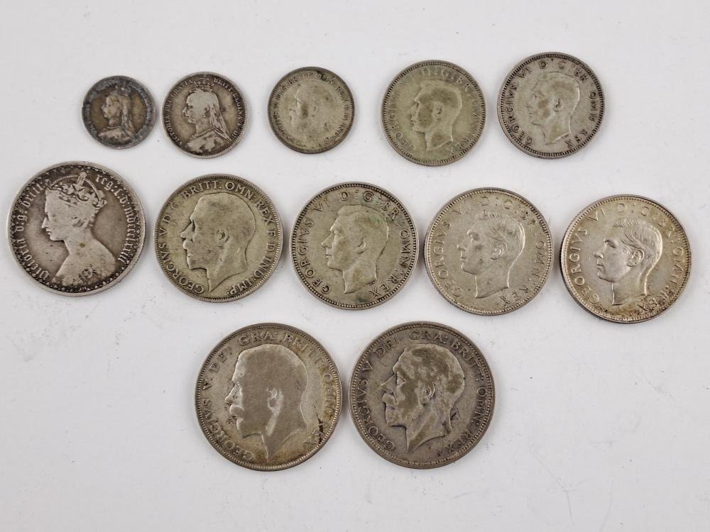 Reino Unido 12 monedas de plata