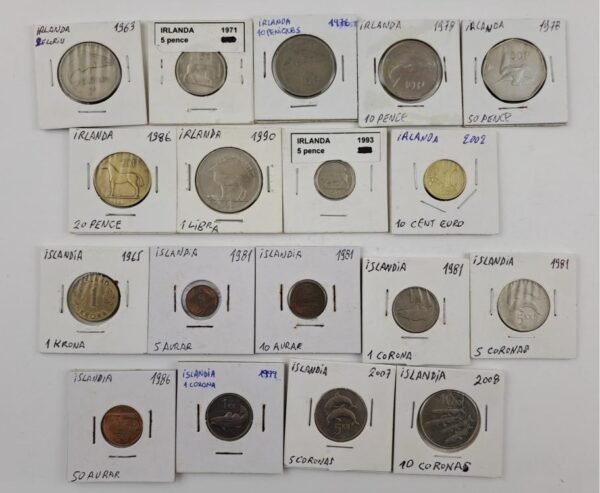 Bélgica Dinamarca Irlanda Islandia 54 monedas