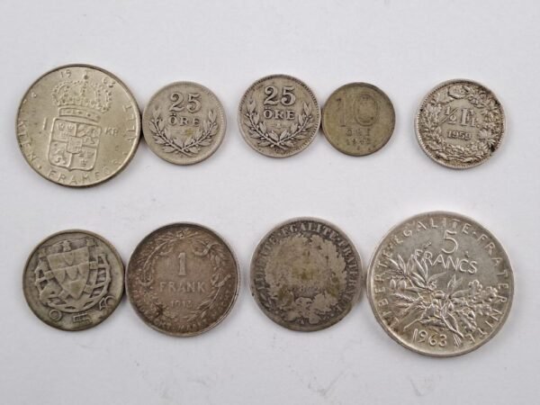 Europa 9 monedas de plata