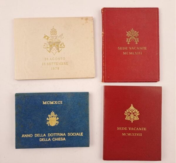 Vaticano 4 monedas proof de plata