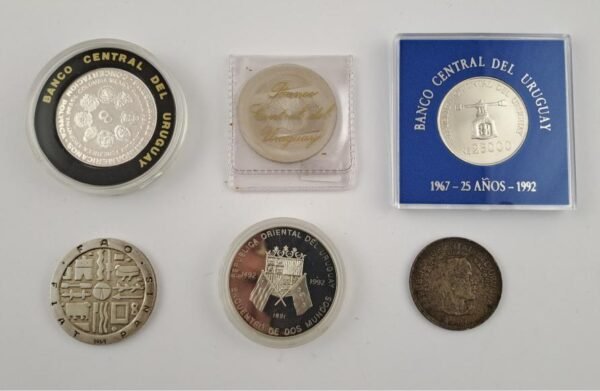 Uruguay 6 monedas de plata
