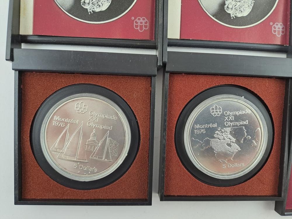 Canada 1973 4 monedas de plata de JJOO Montreal 1976 - Imagen 2