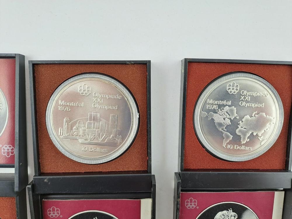 Canada 1973 4 monedas de plata de JJOO Montreal 1976 - Imagen 3