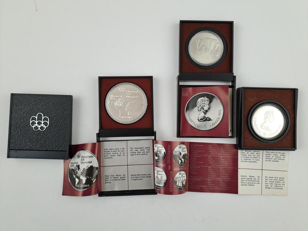 Canada 1973 4 monedas de plata de JJOO Montreal 1976 - Imagen 6