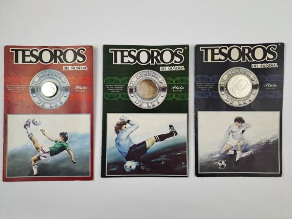 México 3 monedas Mundial 1986