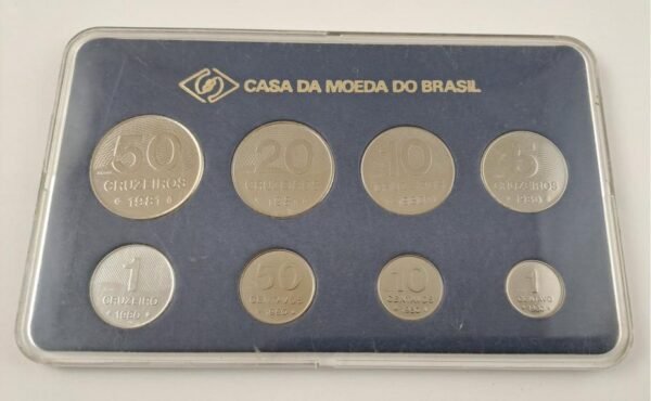 Brasil set 8 monedas