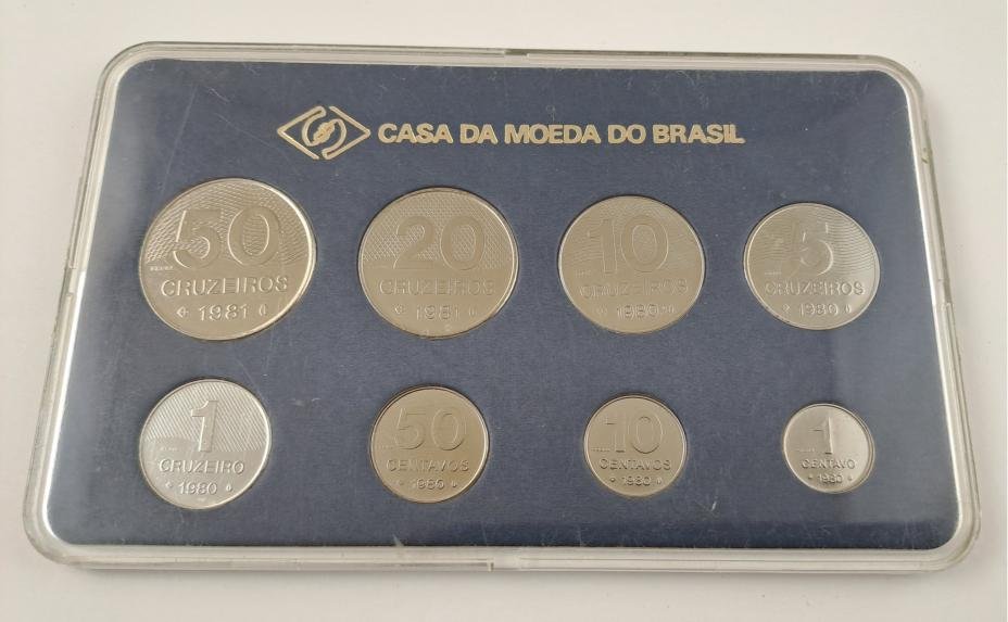 Brasil set 8 monedas