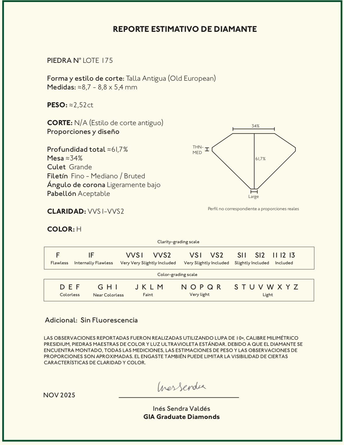 Anillo solitario en oro 18 K - Imagen 3