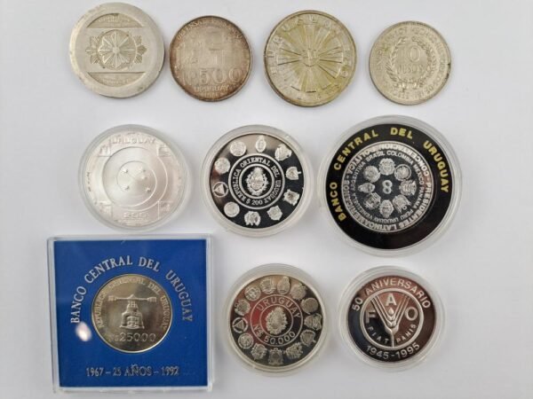 Uruguay 10 monedas de plata